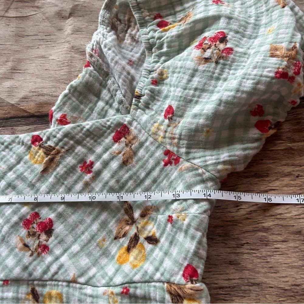 Altar’d State Gingham Fruit Dress Size Small - Picture 2 of 7